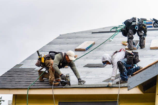 Professional Gutter Installation technician working in Chula, GA